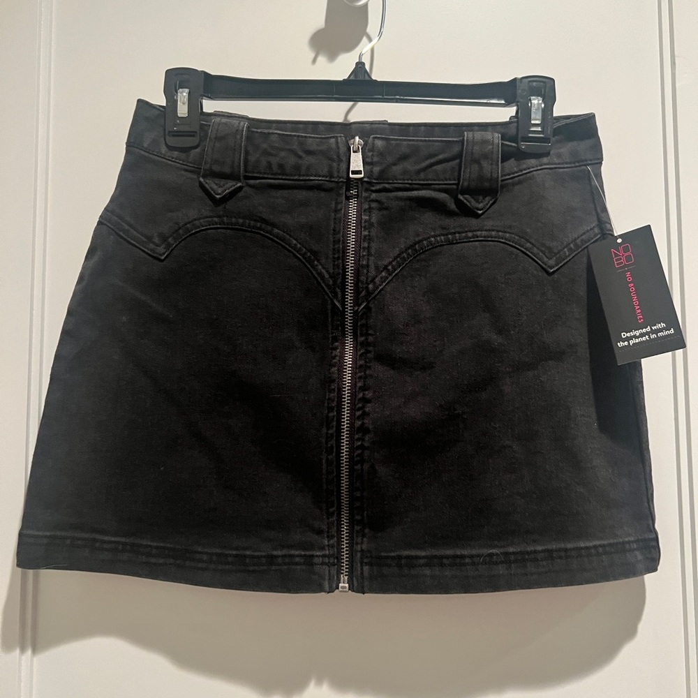 No Boundaries Black A-line Mini Skirt Casual